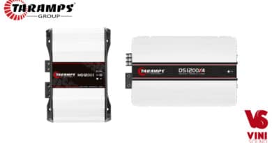 Módulos Taramps MD 1200.1 X DS 1200X4 comparativo