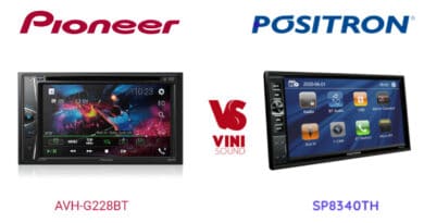 Pioneer AVH-G228BT X Pósitron SP8340TH comparativo